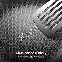 Stahl Artisan Hybrid Deep Frypan | Triply Steel with HexaRidge | Stick-Resistant, PFOA-Free | Gas & Induction Friendly