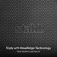 Stahl Artisan Hybrid Triply Tawa | Tawa with Induction Base | Non Stick Pan, Stainless Steel Scratch Resistant