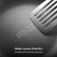 Stahl Artisan Hybrid Triply Tawa | Tawa with Induction Base | Non Stick Pan, Stainless Steel Scratch Resistant