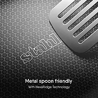 Stahl Artisan Hybrid Triply Tawa | Tawa with Induction Base | Non Stick Pan, Stainless Steel Scratch Resistant