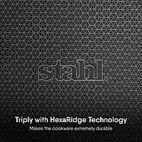 Stahl Artisan Hybrid Triply Tawa | Tawa with Induction Base | Non Stick Pan, Stainless Steel Scratch Resistant