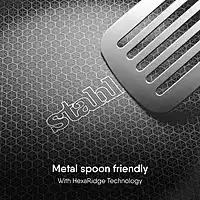 Stahl Artisan Hybrid Triply Tawa | Tawa with Induction Base | Non Stick Pan, Stainless Steel Scratch Resistant