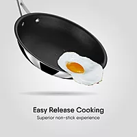 Stahl Artisan Schild Frypan Triply Stainless Steel + PEEK-Reinforced Non-Stick Fry Pan | Glass Lid