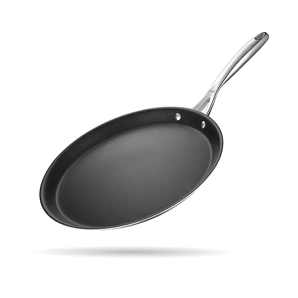 Stahl Artisan Schild Dosa Tawa Triply Stainless Steel + PEEK-Reinforced Non-Stick Dosa Tawa