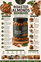 Almond Roasted Unsalted | Healthyx Zone