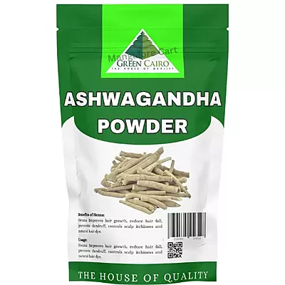Green Cairo Ashwagandha Powder – Natural Ayurvedic Health Supplement – 100g