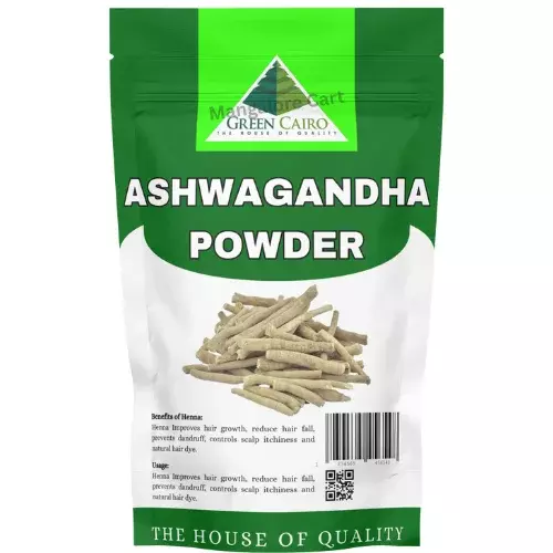 Green Cairo Ashwagandha Powder – Natural Ayurvedic Health Supplement – 100g