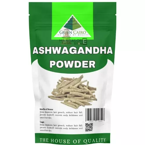 Green Cairo Ashwagandha Powder – Natural Ayurvedic Health Supplement – 100g