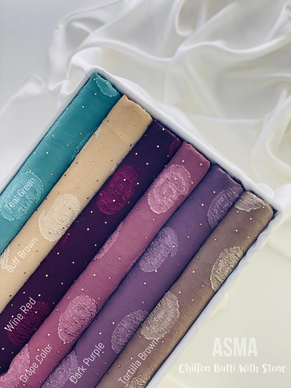 Premium Chiffon Butti With Stones Hijab