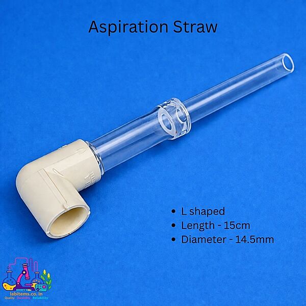 Aspiration straw L shaped- 15 cm (L) x 14.5 mm (dia) LI-IR-23