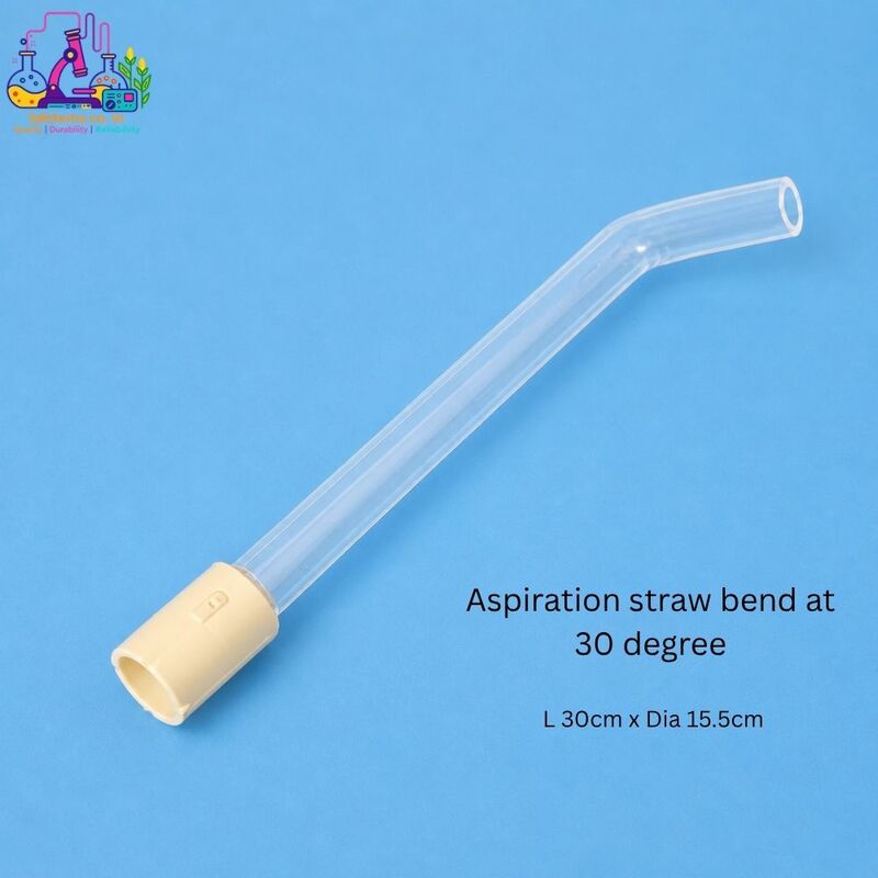 Aspiration straw bend at 30 degree L 30cm x Dia 15.5cm LI-IR-28