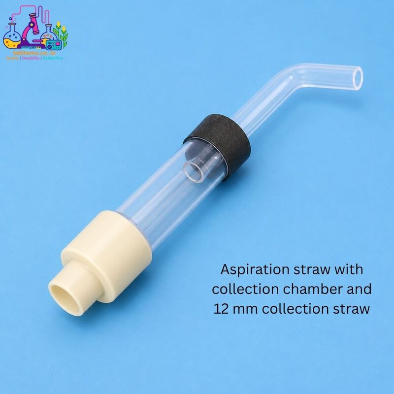 Aspiration straw with collection chamber and 12 mm collection straw