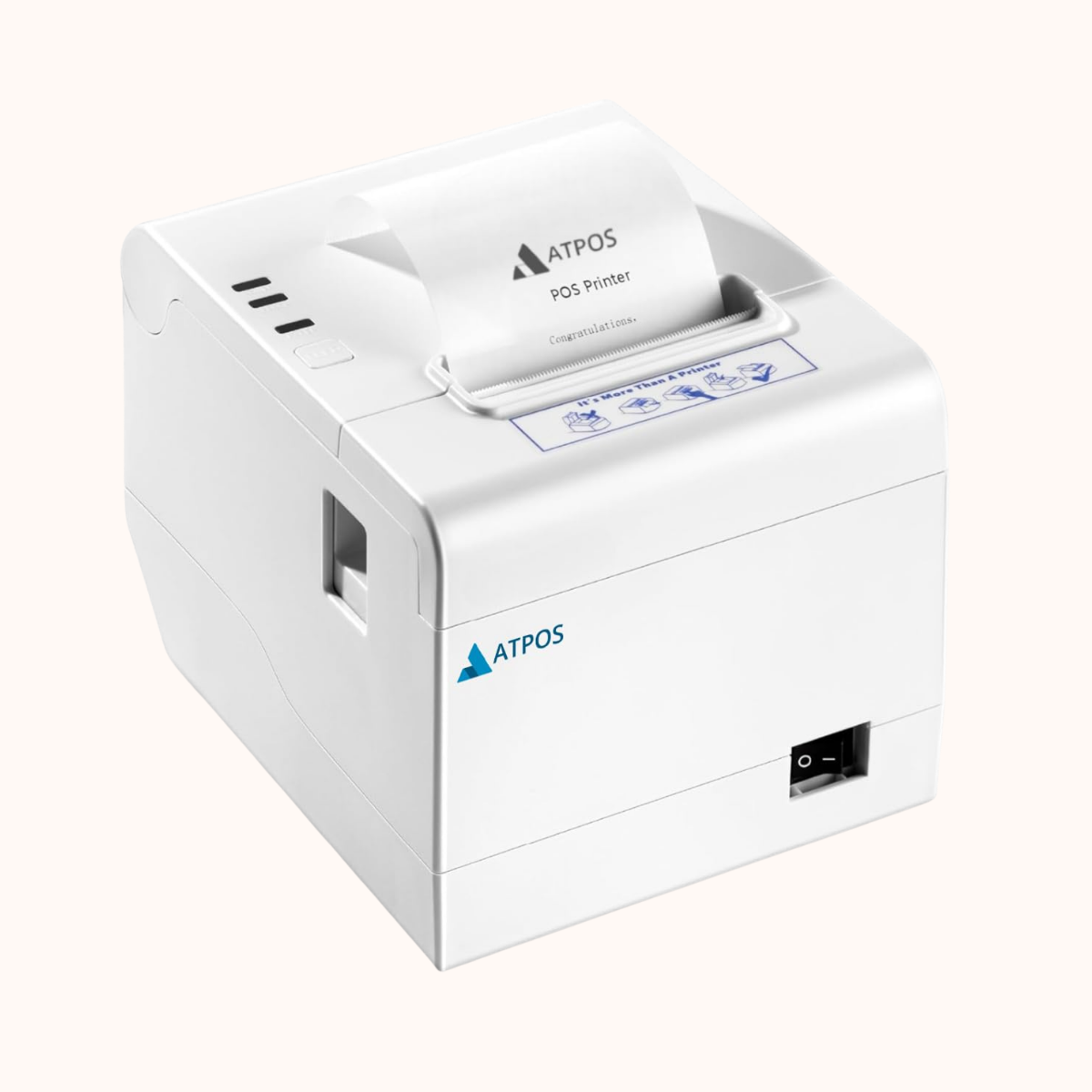 Atpos 80mm 3 Inch Thermal Receipt Printer (Bluetooth + USB ) | Auto Cutter (AT-402)