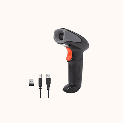Atpos AT-1100LW 1D Wireless CCD Barcode Scanner | USB | 2.4Ghz Wireless
