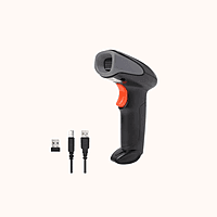 Atpos at 2200D 2D Barcode QR Scanner Wired | USB Wired | Billing for Retail Stores, Warehouse | Plug and Play (2D+1D Wired)
