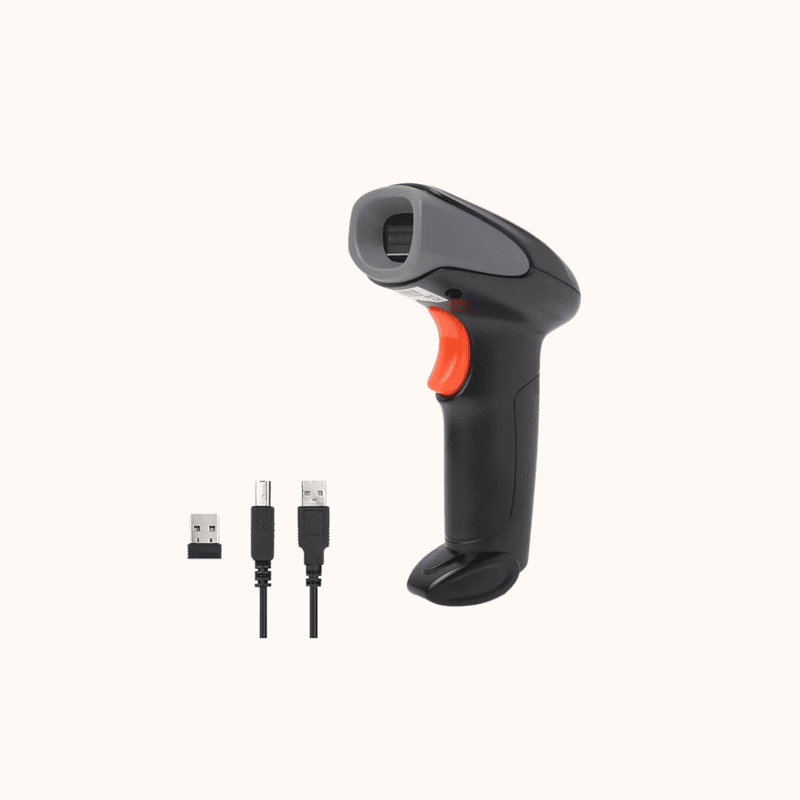 Atpos at 2200D 2D Barcode QR Scanner Wired | USB Wired | Billing for Retail Stores, Warehouse | Plug and Play (2D+1D Wired)