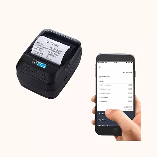 Atpos HL450 58mm Portable Thermal Receipt Printer | Bluetooth | Rechargeable