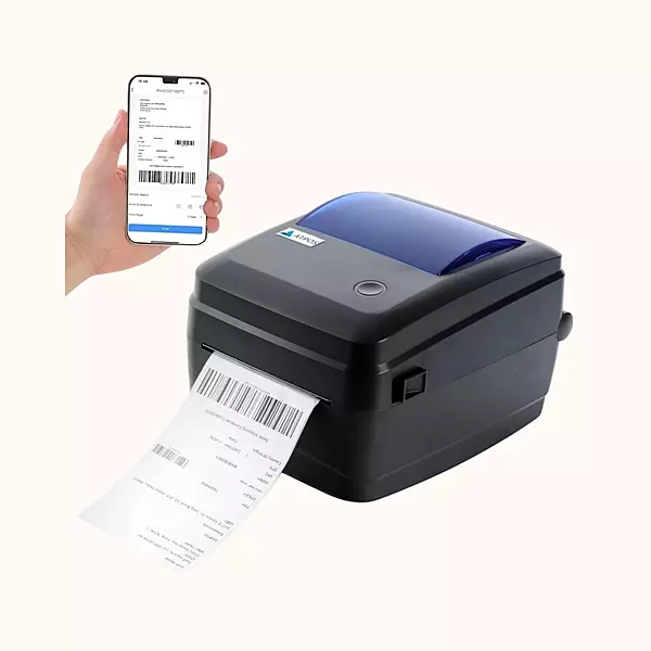 Atpos HQ450L 4 Inch (108mm) Thermal Barcode Shipping Label Sticker Printer | USB+Bluetooth Interface