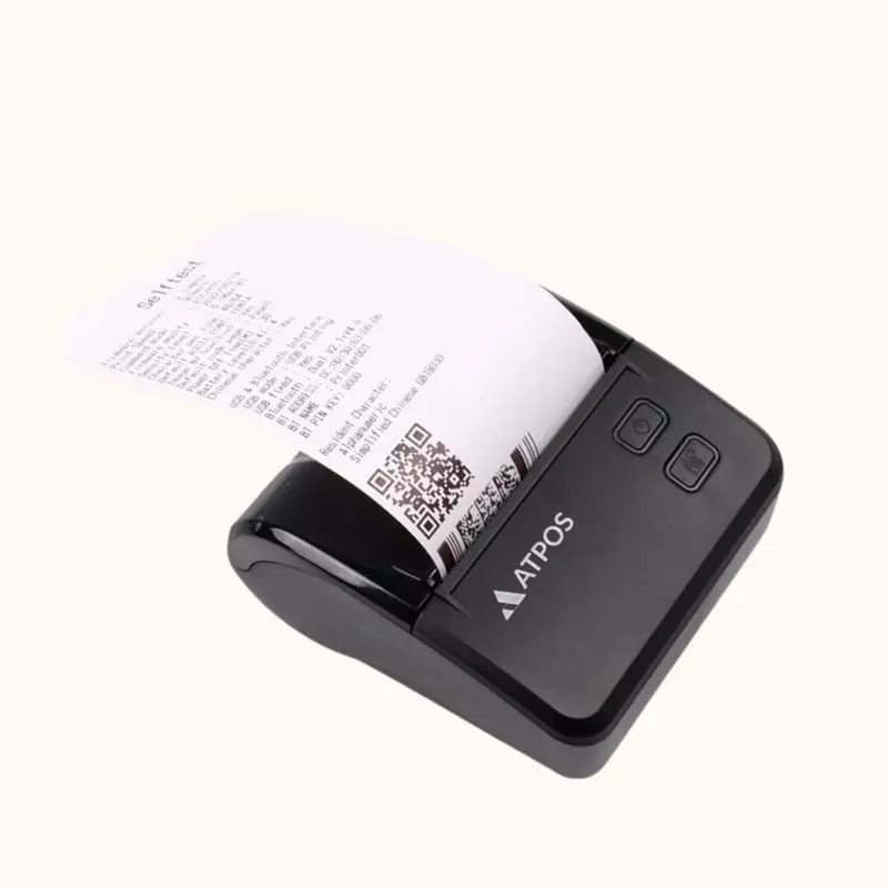Atpos M80 80mm Portable Bluetooth Thermal Printer | Wireless Printing | 3 Inch