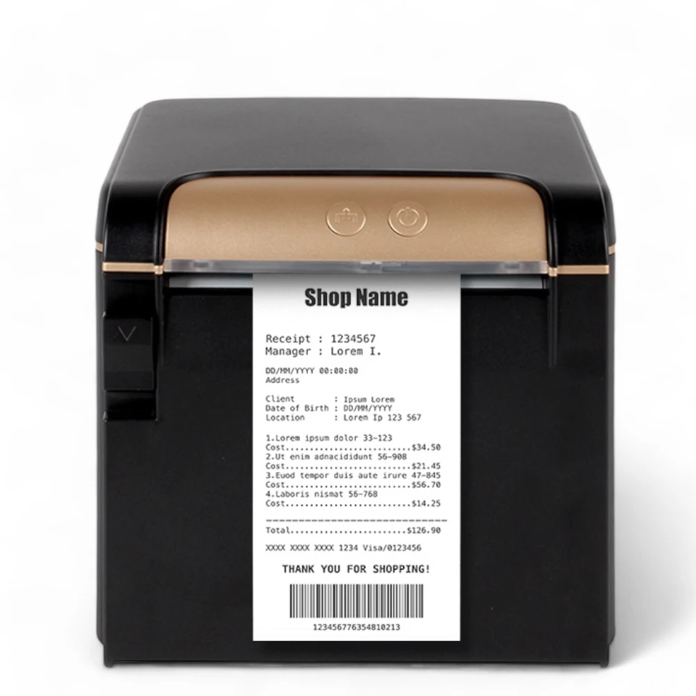 Atpos AT-506 80mm 3 Inch Bluetooth Thermal Receipt Printer (BT+USB+LAN+RS232) | 2 Year Warranty
