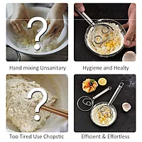 Granny Kitchen Atta Kneader Dough Maker with Stainless Steel Food Processor Roti Atta Blender