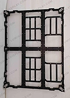 Aluminium diecast indoor LED cabinet 640 x 480 mm, jaali vented type, front service – Lumina