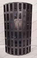 Curved corner MS GI LED cabinet 640 x 960 mm, powder-coated, back service – Lumina Display Systems