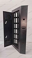 Curved corner MS GI LED cabinet 640 x 960 mm, powder-coated, back service – Lumina Display Systems