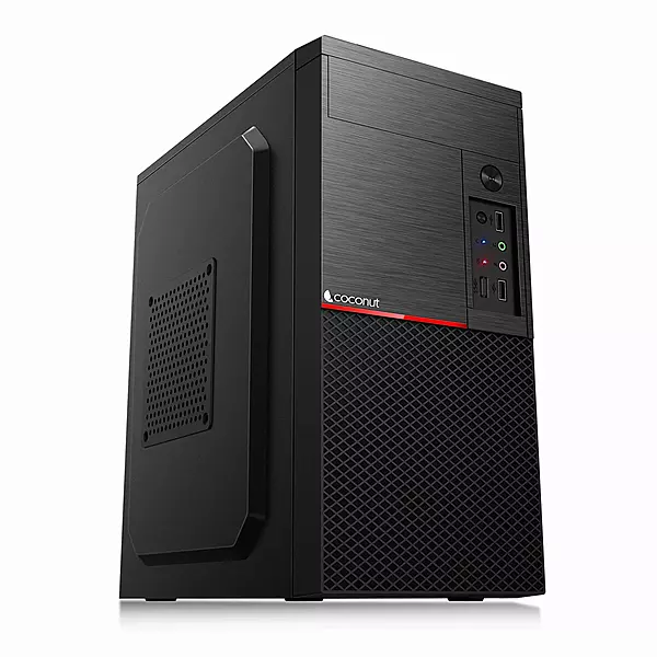 AURA Micro ATX Office Cabinet – SM45 Power Supply Included | Compact Design | Efficient Airflow | Desktop PC Case