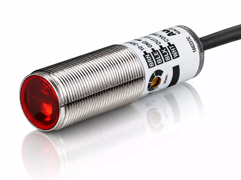 Autonics BRQ M100-DDTA Front sensing Diffuse reflective sensor, Cable type, NPN open collector output, Integrated type