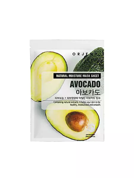 Orjena Natural Moisture Avocado Mask Sheet