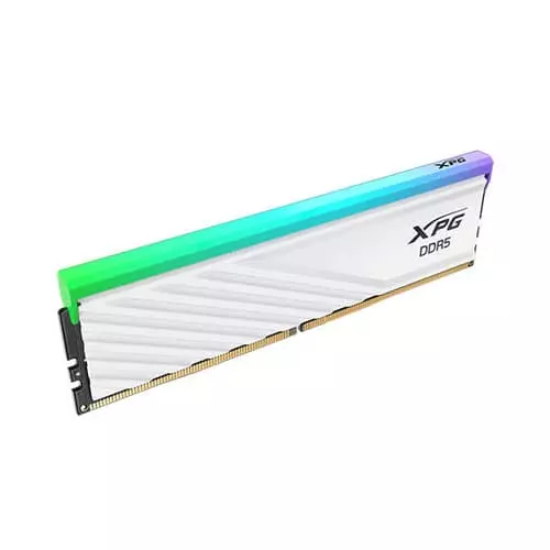 ADATA XPG Lancer Blade RGB White 16GB DDR5 6000MHz CL30 Desktop RAM – UDIMM | RGB Lighting