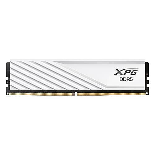 ADATA XPG Lancer Blade White 16GB 6000MHz DDR5 RAM – CL30 | UDIMM | Intel XMP & AMD EXPO