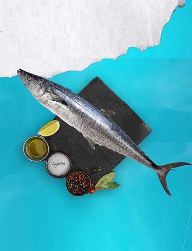 AYAKOORA / NEYMEEN / SEER FISH (5 KG UP) ( WHOLE )-500gm