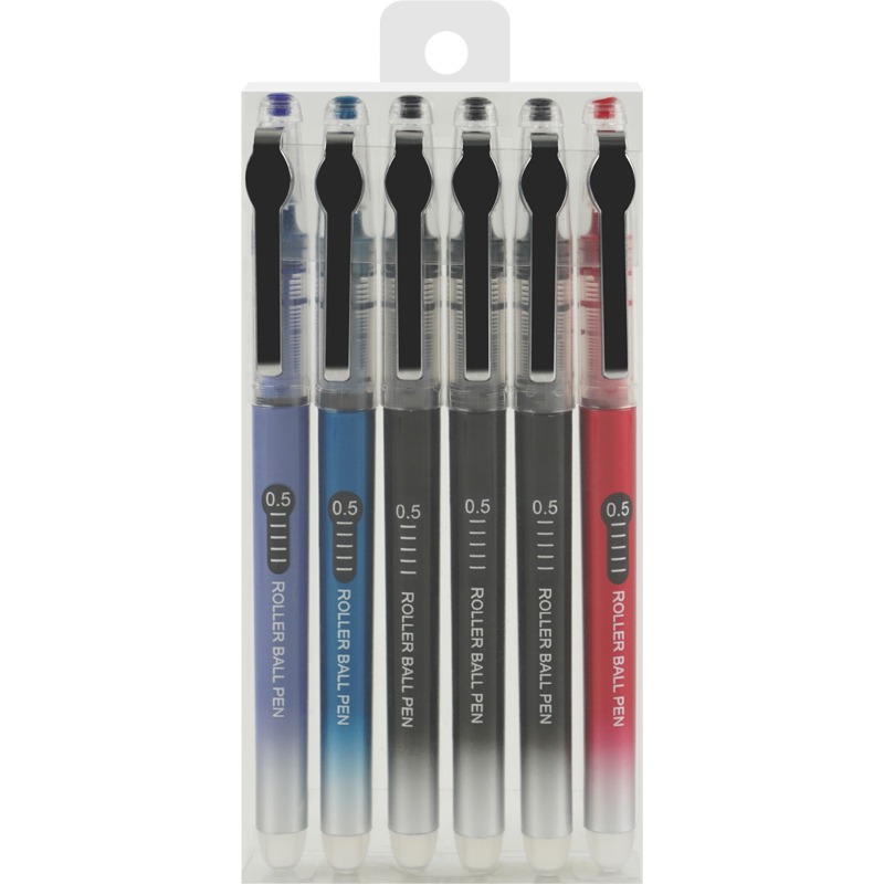 Guangbo Rollerball Pen B17009 Multicolor Pack of 6