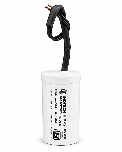 Indtech 6.0  MFD 440V Motor Capacitor