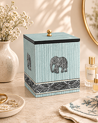 ELEPHANT BLUE VANITY BOX