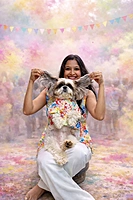 Twinning Mom & Furbaby Holi Kurta
