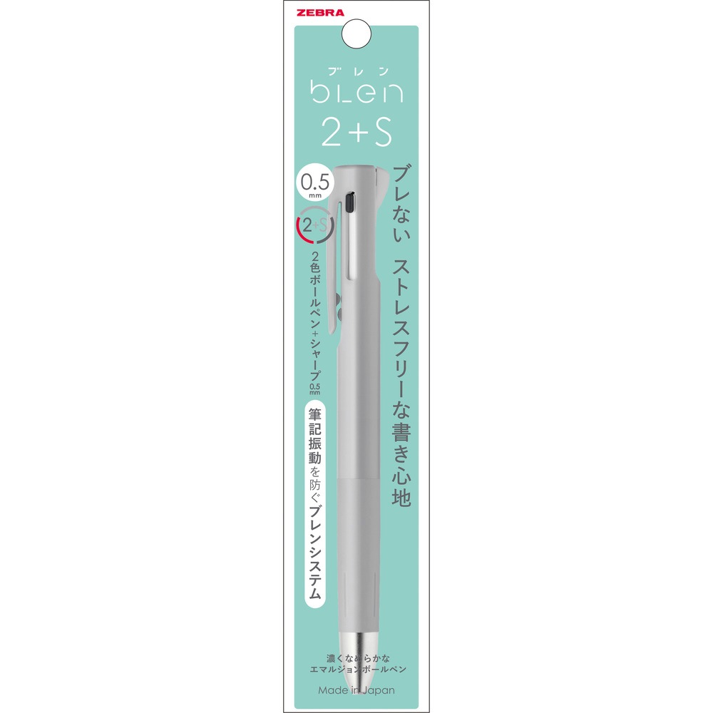 Zebra Blen 2+S Pen 0.5 Gray