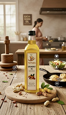 Groundnut Oil (Cold & Wood Pressed)