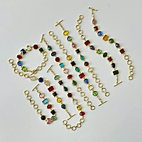 HG 7 Collet Flower Setting Bracelets