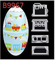 Plastic Cookie Cutter Set Various Designs Series 150