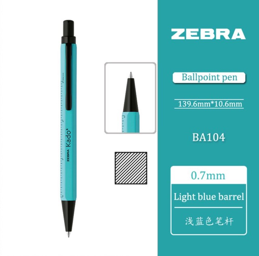 Zebra Kadokado Pen Light Blue