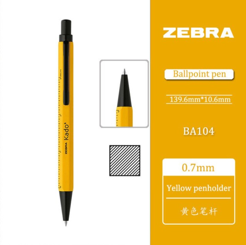 Zebra Kadokado Pen Yellow