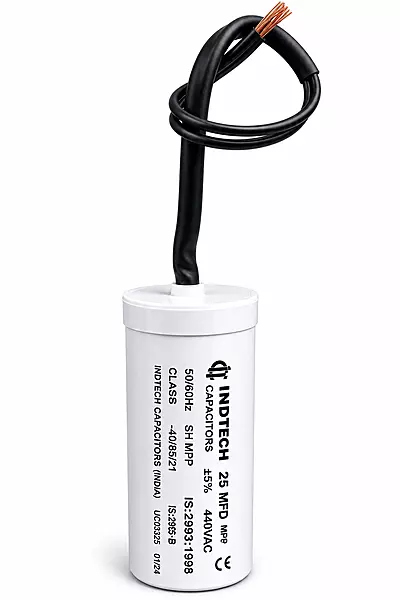 Indtech 25 MFD 440V Motor Capacitor