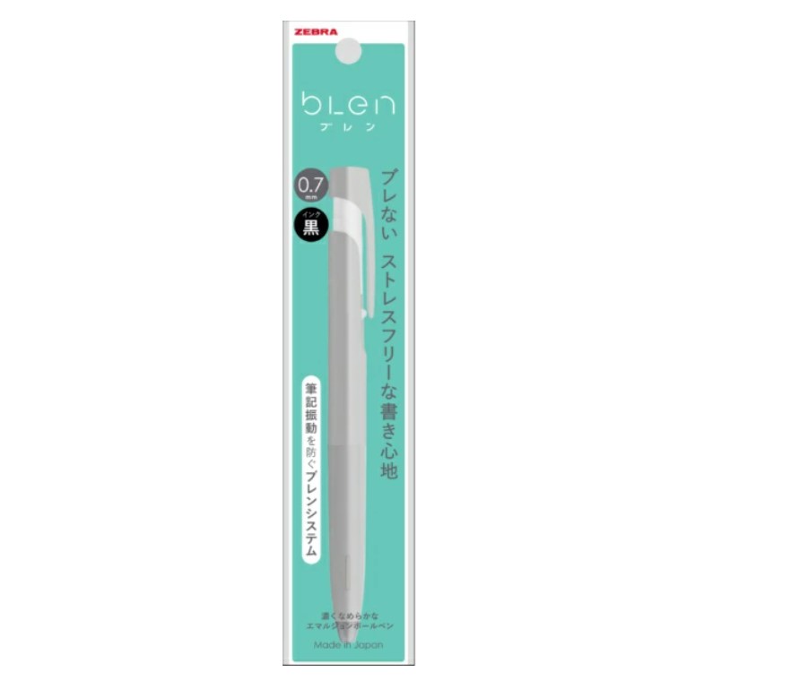Zebra Blen Ballpoint Pen 0.7 Gray