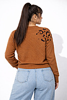 Brown Cable Knit Sleeveless Vest