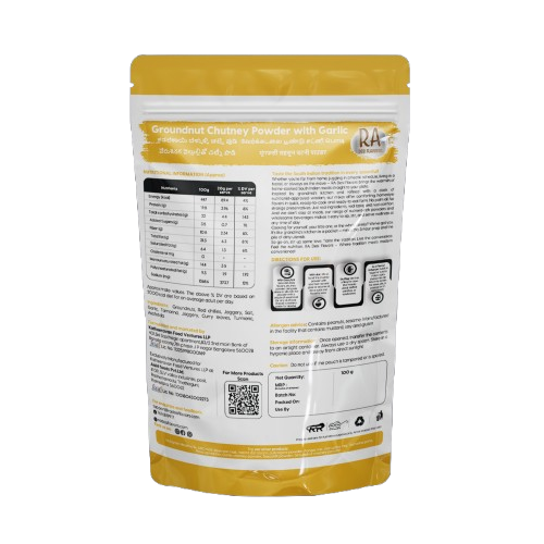 Peanut Chutney Powder with Garlic