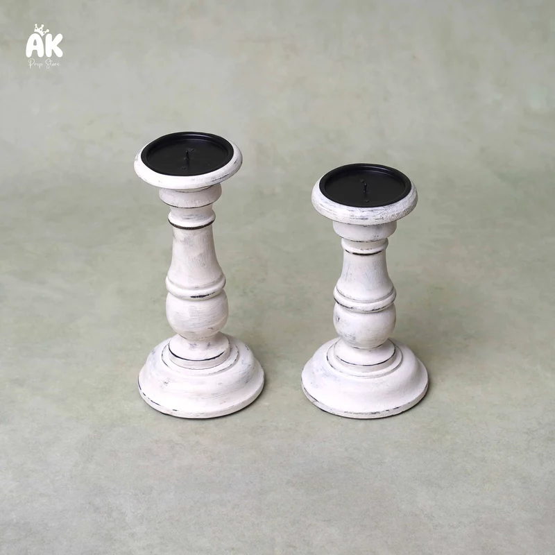 Rustic Candle Stand Set
