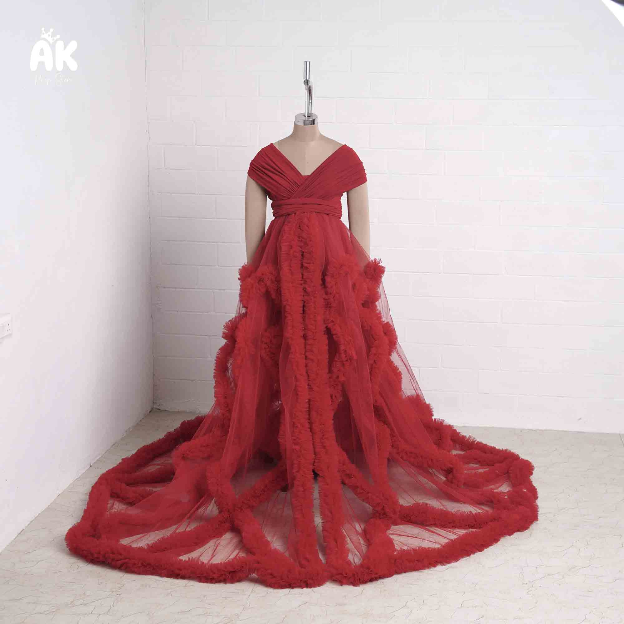 Olivia Gown - Red - M-L